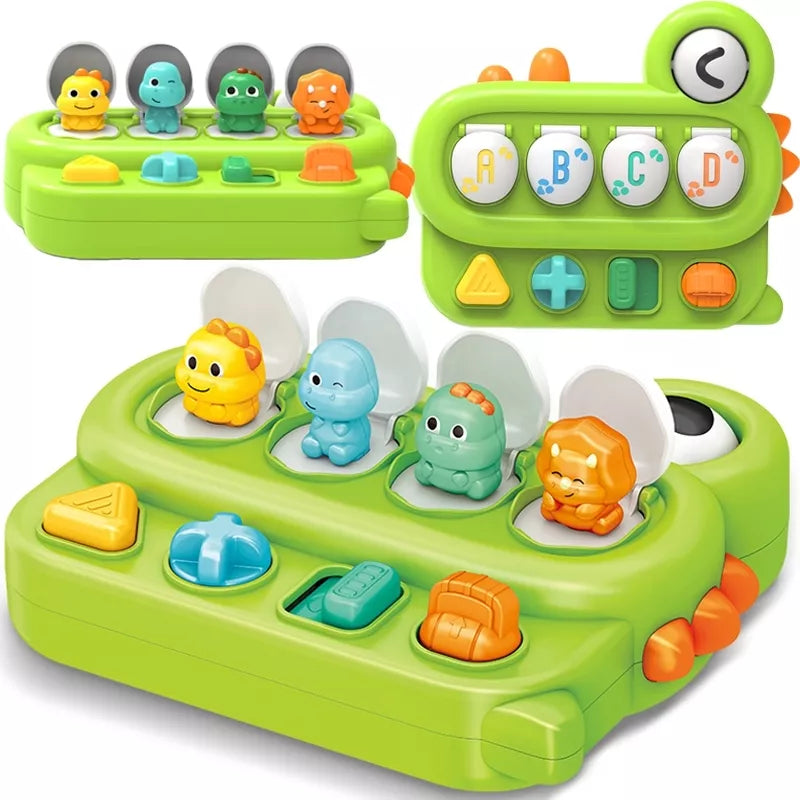 Lavinantis žaislas iššokantis dinozaurai